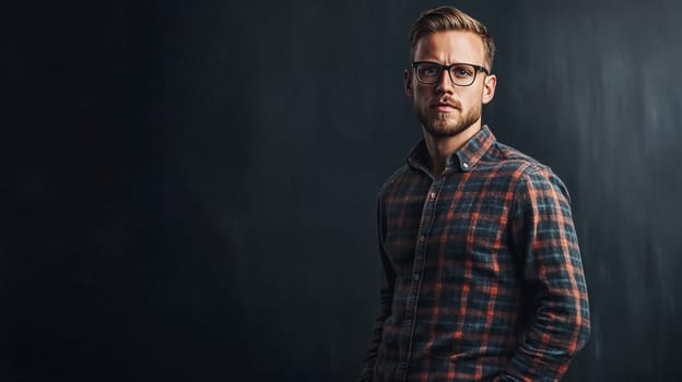 Handsome English man model dressed up smart casual fashion style, exuding refined masculinity and timeless elegance idea