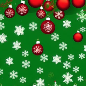 new year background christmas holiday, tree fir tree, red green gifts white snowflakes, pattern design decor decorations. High quality illustration