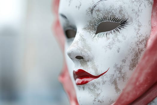Masquerade elegance: carnival Venetian mask blending tradition, mystery, reflecting intricate craftsmanship, timeless allure of hidden identities during vibrant festivities