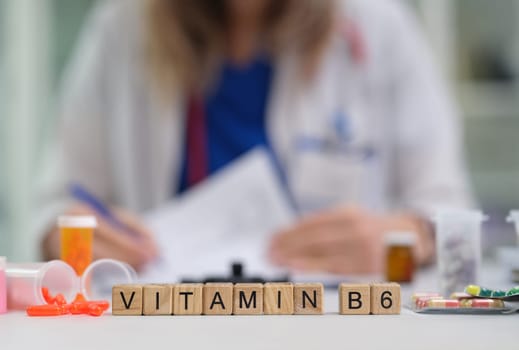 A doctor conducts a thorough examination of Vitamin B6 supplements, emphasizing its many health benefits