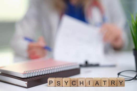 A psychiatrist holds a session highlighting key mental health resources and vital support systems for patients