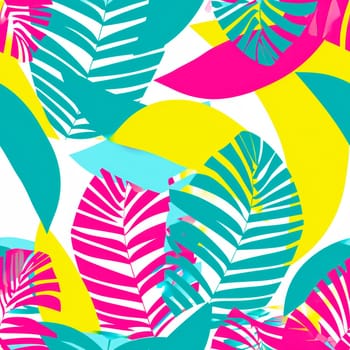 This colorful tropical leaf pattern is perfect for summerthemed projects and vibrant design applications