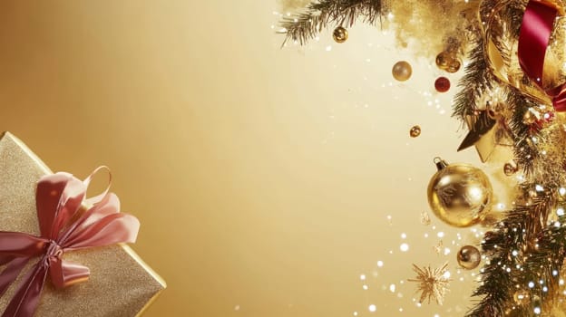 Beautiful Christmas Background, Generative AI, holidays
