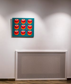 12.12.2024 - Minsk, Belarus -Art works on the display of the exhibition