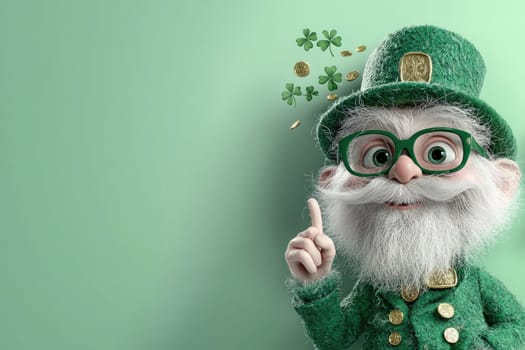 St. Patrick's Day background: Irish heritage, holiday spirit, lucky charm, decorative flyer, poster design, cheerful greeting, celebration theme, copy space, festive atmosphere, invitation card