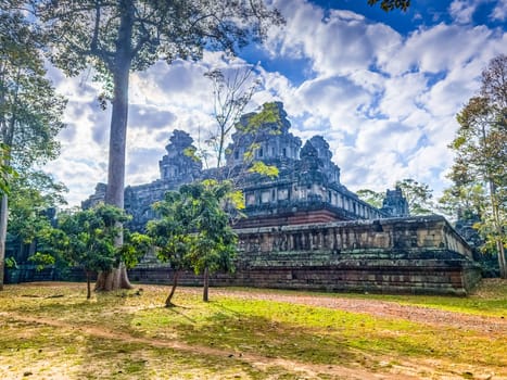 Ruin of ancient Ta Keo Wat temple in Angkor, Cambodia