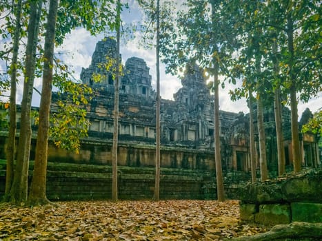Ruin of ancient Ta Keo Wat temple in Angkor, Cambodia