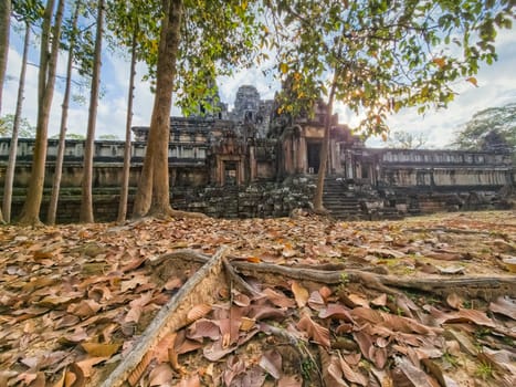 Ruin of ancient Ta Keo Wat temple in Angkor, Cambodia
