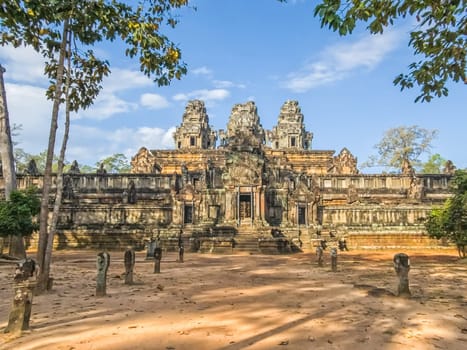 Ruin of ancient Ta Keo Wat temple in Angkor, Cambodia