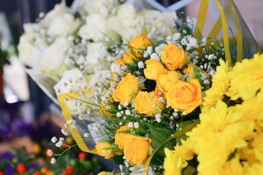 flower shop in istanbul, flower display for selling at street shop