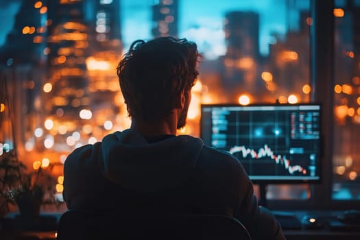 A programmer writes code using AI technologies. Generated by artificial intelligence