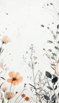 Elegant sympathy card template featuring a minimalist design with a light gray background and delicate floral elements. the understated aesthetic provides a serene setting for heartfelt messages, making it ideal for offering condolences.