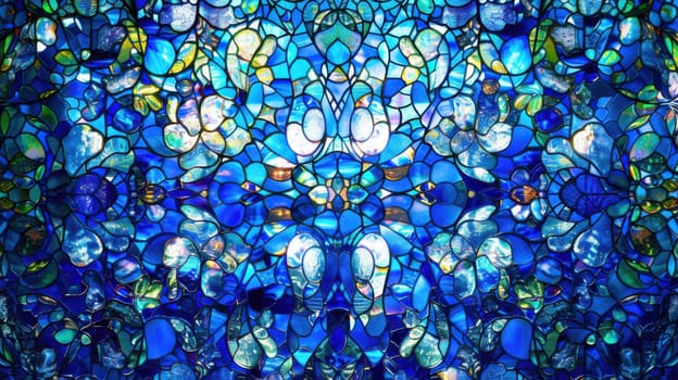 Stained Glass Floral Motif backdrop