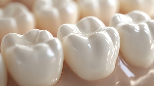 Dental Row Teeth Close Up