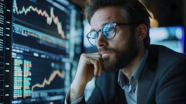 Financial analyst with data visualization. Trading