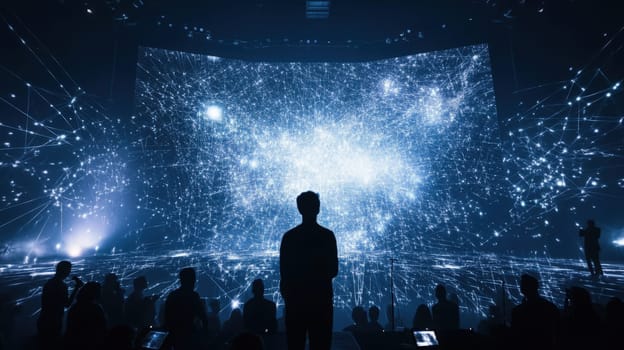 A mesmerizing and unforgettable concert featuring vibrant lights combined with an electrifying atmosphere