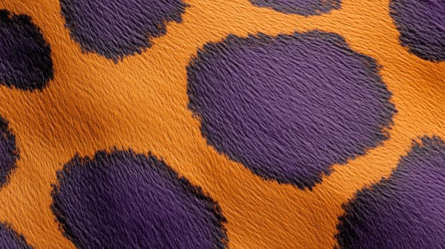 animal skin in orange and blue colors texture