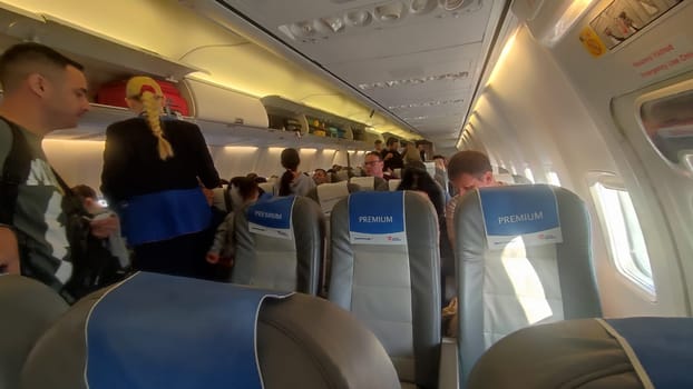 15 October 2024 Tel-Aviv Israel Ben Gurion airport. Flight crew passengers. High quality photo
