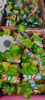 new year 2025 green snake magnet souvenirs gifts traditions chinese simbol gift. High quality photo