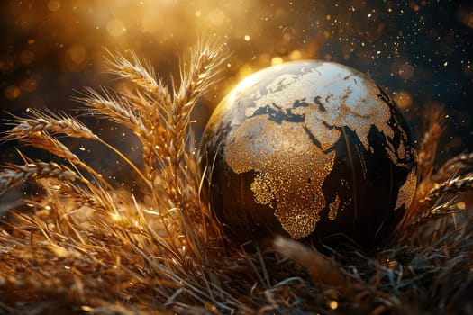 Grain export: shipment of wheat to international markets, agricultural trade growth, stabilizing food supply, economic cooperation through seamless movement of essential crops worldwide