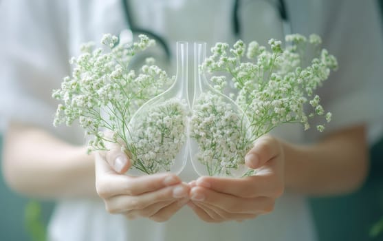 Tuberculosis awareness: lung depiction, health education, disease care, respiratory focus, medical illustration, infection prevention, diagnostic insight, global outreach, pulmonary model