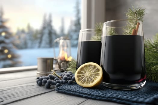 Spiced beverage: mulled wine, warm aroma, festive blend, cinnamon spice, citrus infusion, red drink, seasonal comfort, holiday tradition, aromatic warmth, winter flavor, cozy indulgence