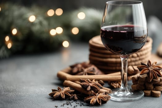 Mulled wine: aromatic drink, spiced infusion, warm beverage, festive flavor, seasonal delight, red blend, cinnamon essence, citrus note, winter tradition, holiday indulgence, fragrant mixture