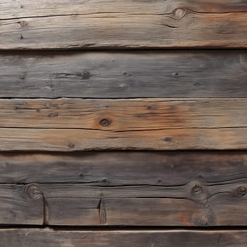 Close-up view of weathered wooden planks revealing intricate textures and rich earthy colors.
