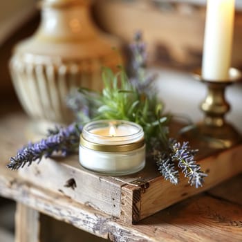 Cosmetic cream in a glass jar. Skin care concept. Background for beauty products