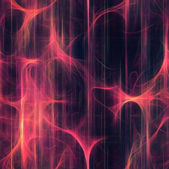 Pink and orange plasma energy flowing on dark background, creating an abstract and vibrant design