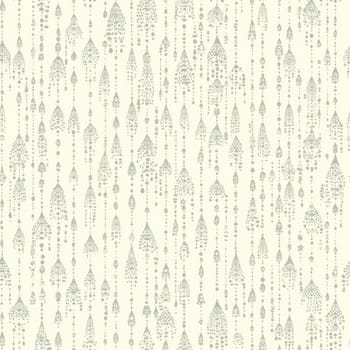 Stylish seamless pattern featuring hanging dotted shapes, perfect for backgrounds, textiles, and various design applications
