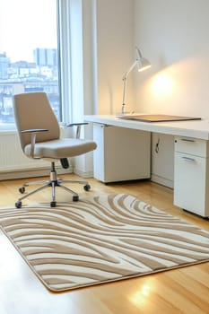 Comfortable and well lit workspace promoting productivity and focus
