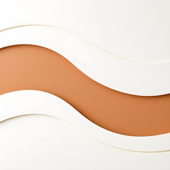 Elegant minimalist wavy lines in neutral earthy tones, creating a calming abstract design with a natural and organic flow.