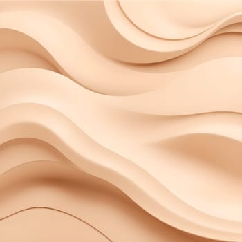 Elegant minimalist wavy lines in neutral earthy tones, creating a calming abstract design with a natural and organic flow.