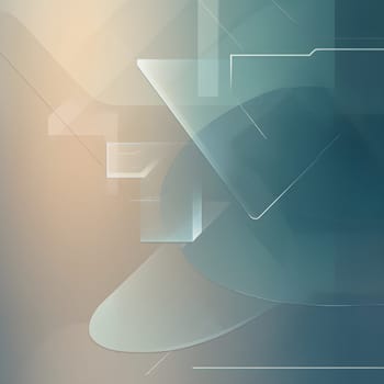 A minimalist tech background featuring overlapping transparent shapes, offering a sleek, modern design with clean lines and subtle depth.