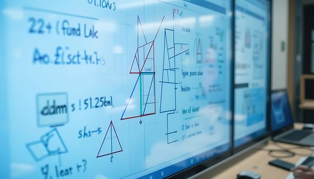In the quiet hum of a worn study, a digital canvas glows, etched with equations and diagramsâ€”whispers of relentless pursuit. The cool blue light casts shadows of deep thought. A solitary journey in the realm of ideas, where every scribble is a step closer to understanding's dawn.