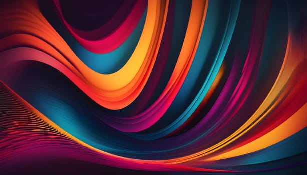 (Multiple values)An abstract visual representation of soundwaves, infused with vibrant colors, capturing the energy and dynamic essence of sound.