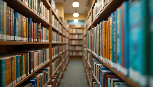 Infinite knowledge beckons within warm, wooden corridors, bathed in soft, hallowed light. Whispers of countless stories echo, inviting a journey through boundless worlds. A sanctuary of curiosity and wonder, the air hums with potential.