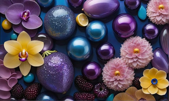Lush orchid blossoms showcase striking colors, intricate patterns. Bold magenta, purple tones evoke tropical paradise. Perfect for floral decor, botanical prints, nature-inspired designs