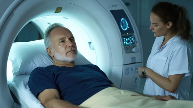 MRI chamber: medical expert, diagnostic equipment, advanced imaging, patient care, radiology setting, clinical precision, magnetic resonance, healthcare environment, specialist focus