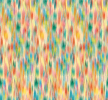 Abstract blurred floral seamless pattern. Bleeding meadow spring flowers. Watercolor paints texture. Trendy botanical design.