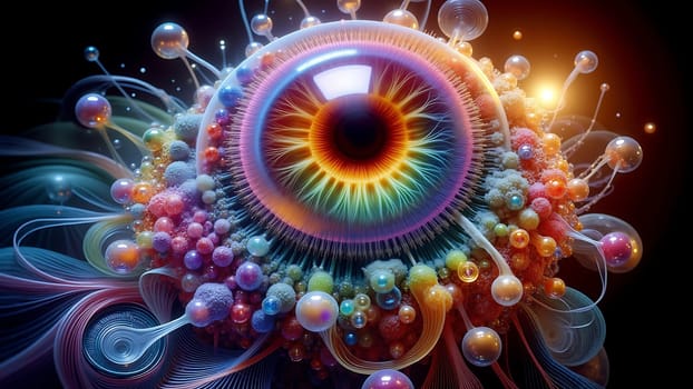 Abstract Futuristic Fractal Background