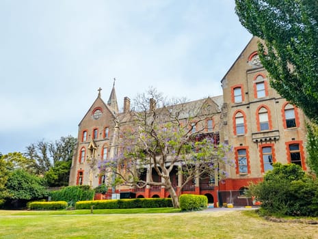MELBOURNE, AUSTRALIA - DECEMBER 26 2024: Abbotsford Convent on a hot summer's day in Melbourne Australia
