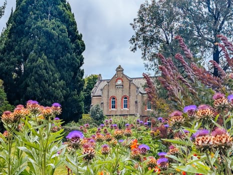 MELBOURNE, AUSTRALIA - DECEMBER 26 2024: Abbotsford Convent on a hot summer's day in Melbourne Australia