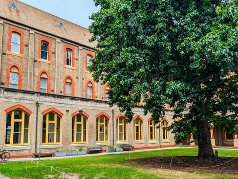 MELBOURNE, AUSTRALIA - DECEMBER 26 2024: Abbotsford Convent on a hot summer's day in Melbourne Australia