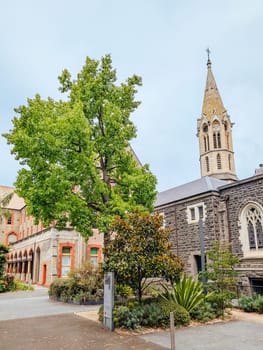 MELBOURNE, AUSTRALIA - DECEMBER 26 2024: Abbotsford Convent on a hot summer's day in Melbourne Australia