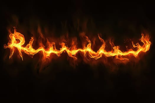 Dynamic flametextured lettering vividly showcasing creativity, movement, and energetic expression that captivates