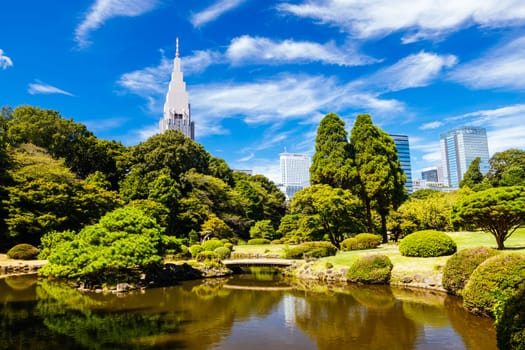 Shinjuku Gyo-en is a large park and garden in Shinjuku and Shibuya, Tokyo, Japan.