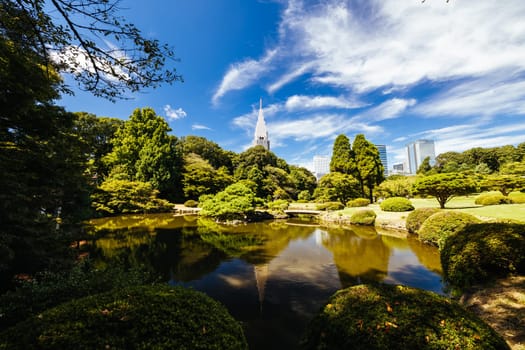Shinjuku Gyo-en is a large park and garden in Shinjuku and Shibuya, Tokyo, Japan.