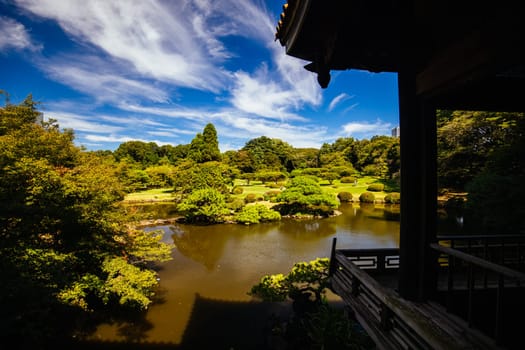 Shinjuku Gyo-en is a large park and garden in Shinjuku and Shibuya, Tokyo, Japan.